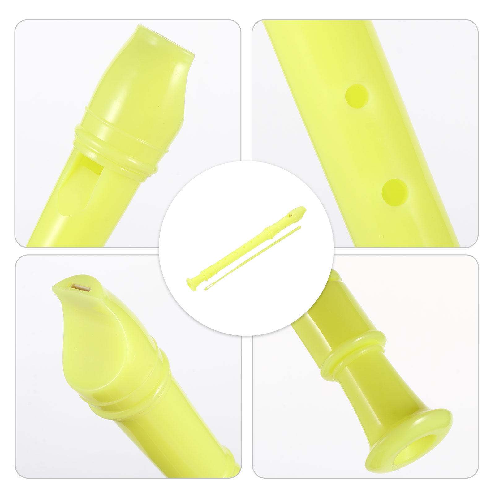 Soprano Recorder Plastic - 1 takım çocuk soprano kaydedici 8