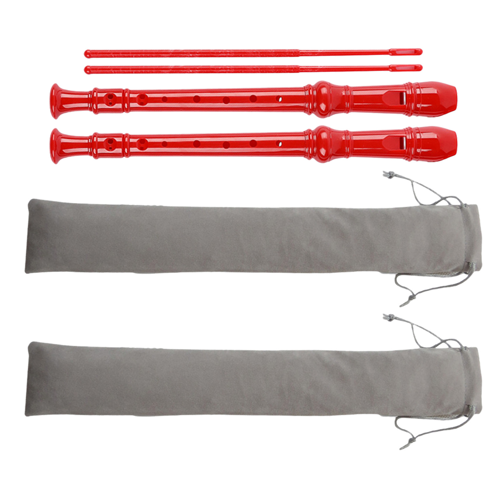 Soprano Recorder Plastic - 2 Adet Öğrenci Soprano Flüt Seti,