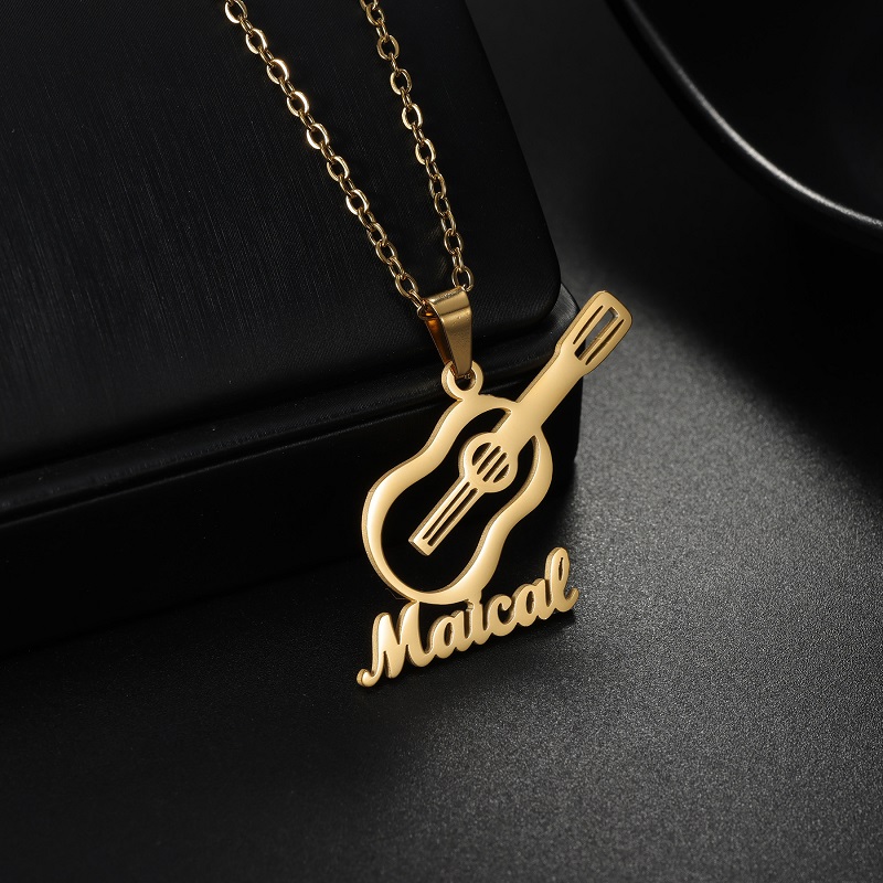 Musical Instrument And Names - Yeni Özel Ad Müzik Aleti Kolye
