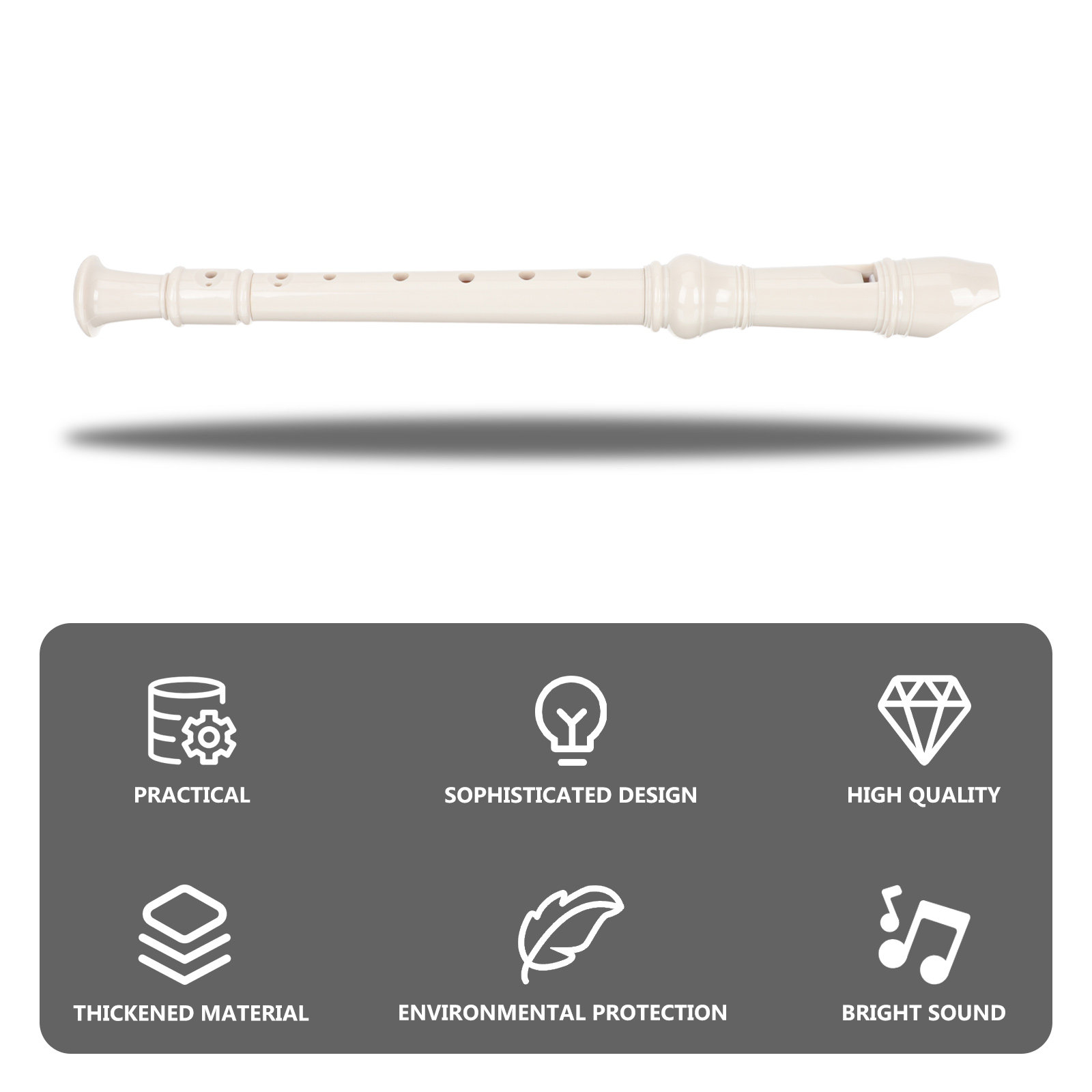 1 Set Çocuklar İçin 8 Delikli  - Soprano Recorder Plastic incelemesi ve fiyatı
