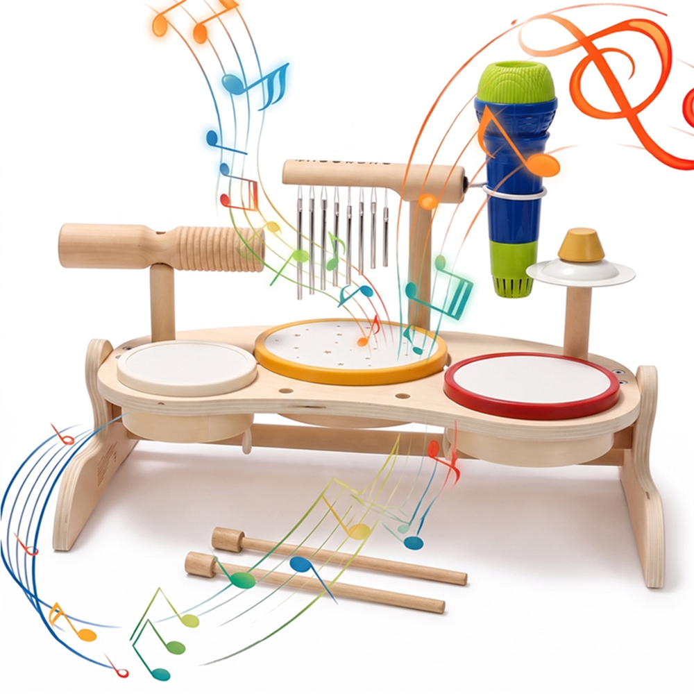 Çocuklar İçin Ahşap Davul Seti - Musical Instrument Harmonium incelemesi ve fiyatı